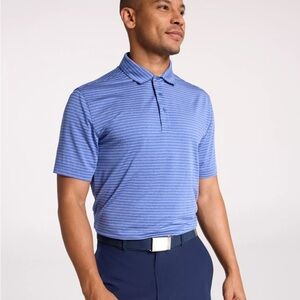 Walter Hagen Blue and White Polo Shirt